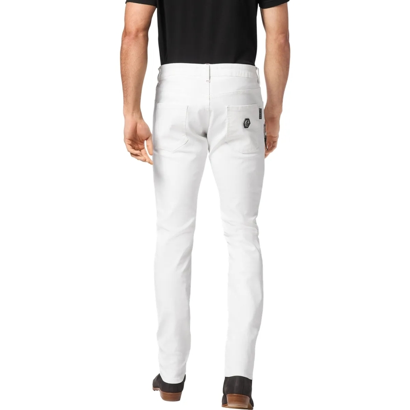 Philipp Plein Jeans mit geradem Bein Jeans Regular Fit Rock Star weiss(Image 2)