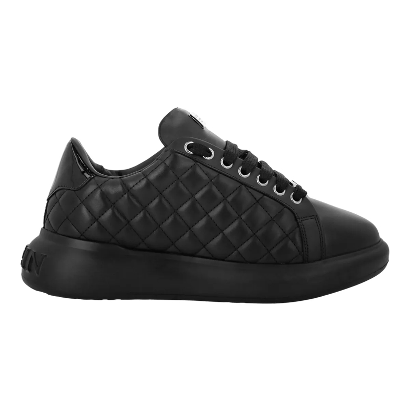 Philipp Plein Low-Top-Sneaker Lo-Top Turnschuhe Matelasse schwarz(Image 3)