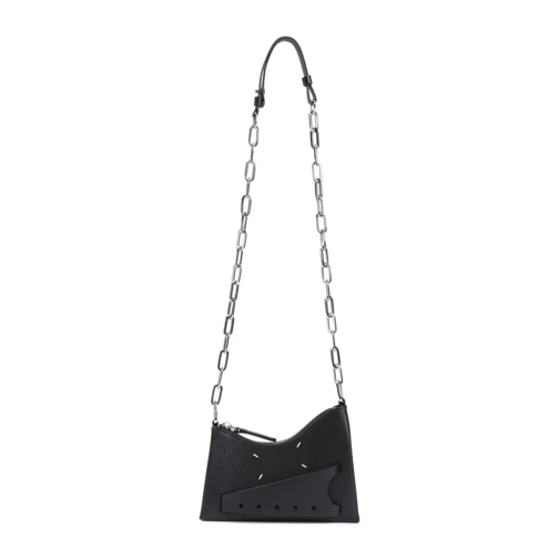 Maison Margiela Schultertasche Snatched Micro Hobo Bag Black