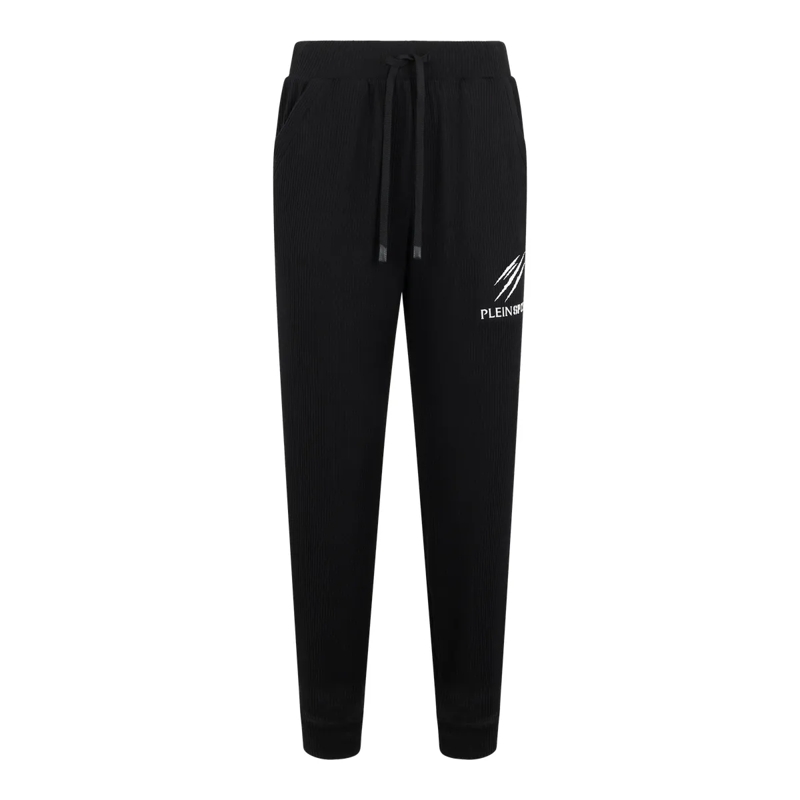 Plein Sport Jogginghose Ribbed Joggers Scratch schwarz