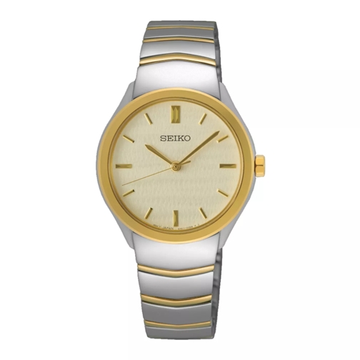 Seiko Seiko Damenuhr SUR550P1 Gold farbend,Silber farbend Quartz Watch