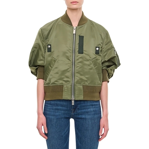 Sacai Nylon Twill Blouson Green Bomberjacks