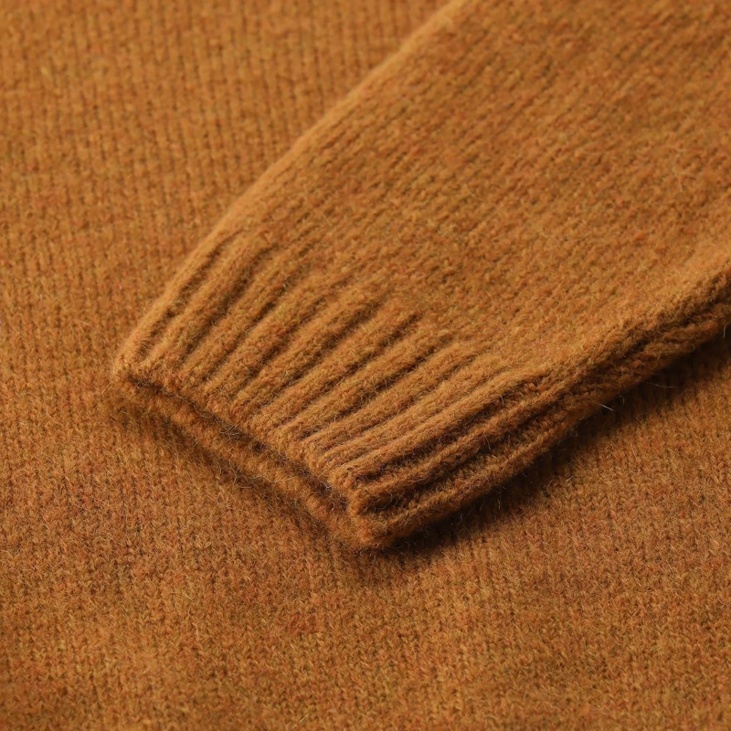 FILIPPO DE LAURENTIIS Pull Pullover aus Alpaka-Woll-Mix orange(Image 3)