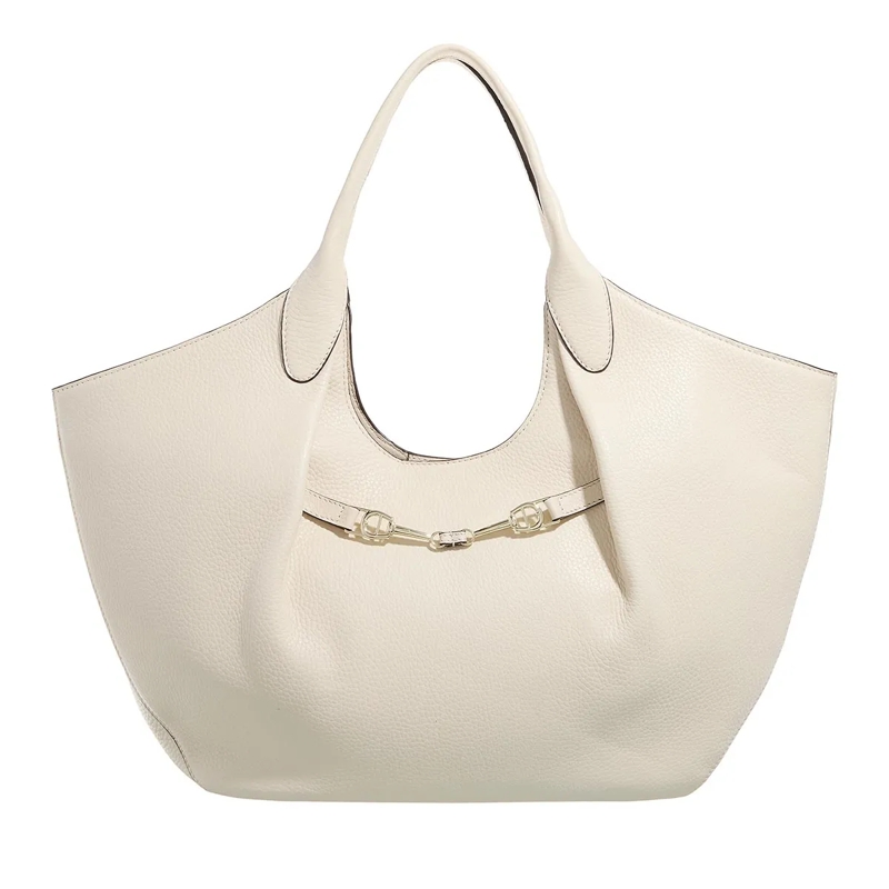 AIGNER Shopper Joan XL Cowhide  Macadamia White