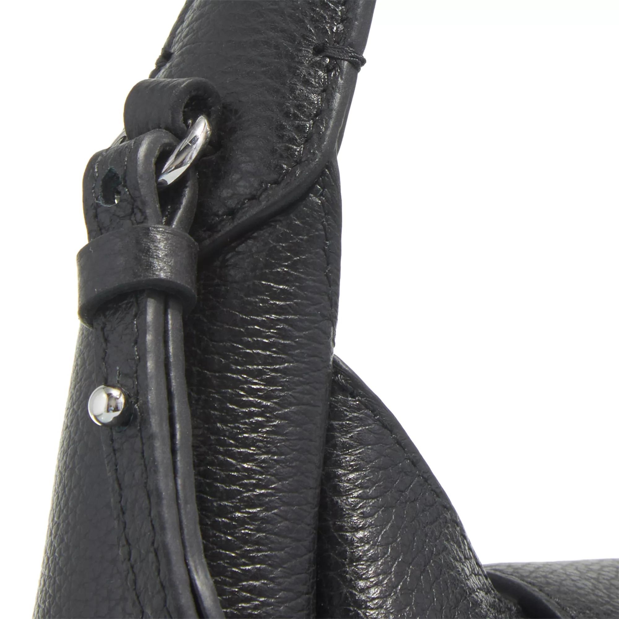 Emporio Armani Hobo bags Hobo S Micro Cervo in zwart