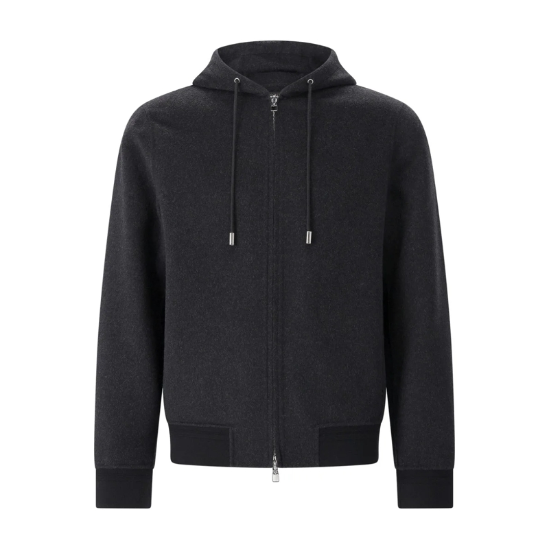 MONTECORE Veste de costume Sweatjacke aus Kaschmir grau