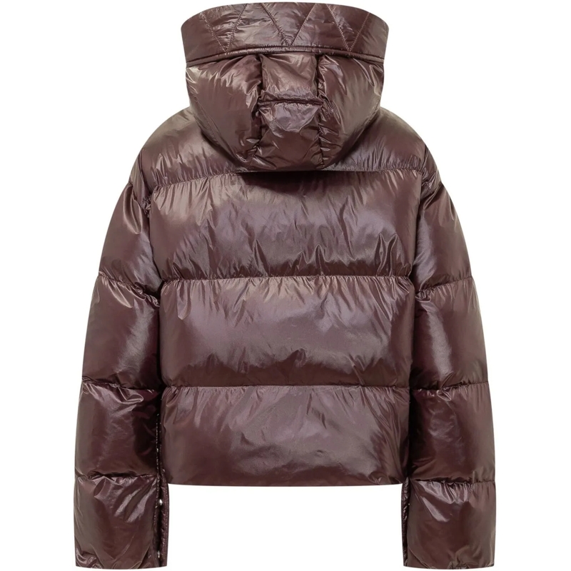 Pinko Daunenjacke Giacca Impasto Trapuntata con Cappuccio braun(Image 2)