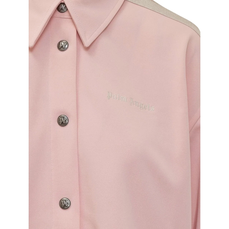Palm Angels Übergangsjacke Palm Angels Giacca Rosa con Bande Laterali rose(Image 4)