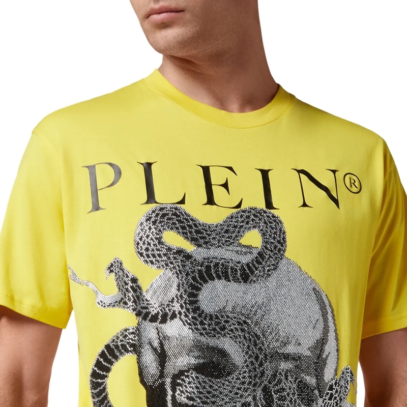 Philipp Plein T-Shirt T-Shirt Snake gelb(Image 3)