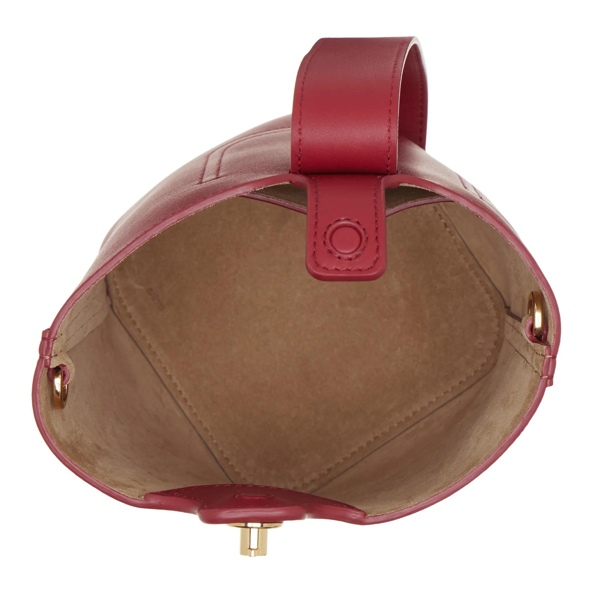 Loewe Bucket bags Mini Pebble Bucket Leather Bag in rood