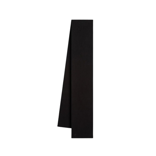 Courrèges Leichter Schal Ac Ribbed Scarf - Wool - Black Black