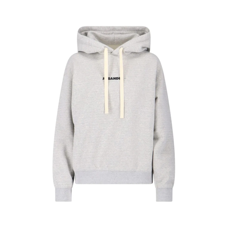Jil Sander  Relaxed Fit Light Grey Hoodie Grey
