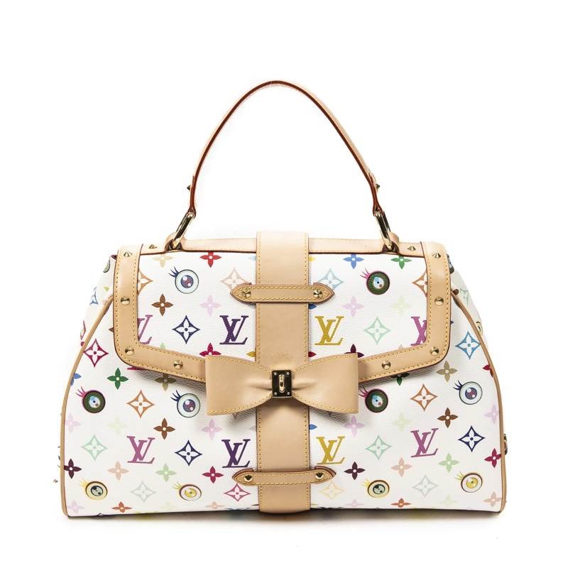 Louis Vuitton Crossbody Bag Ltd. Ed. Takashi Murakami Multicolore Sac Retro GM offwhite