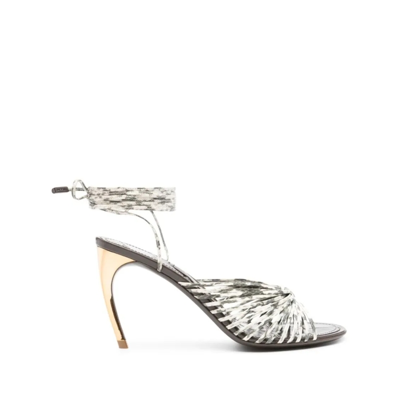 Salvatore Ferragamo Sandalen Caged Design Sandals Grey