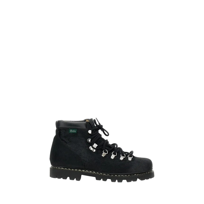 Junya Watanabe Laarzen Black Leather Boots Black