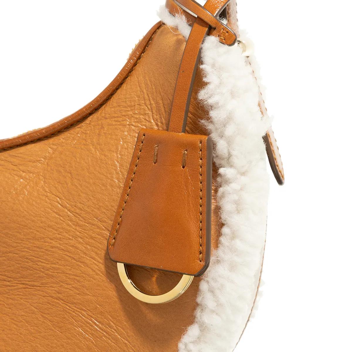 Prada Hobo bags Fur Handbag in bruin