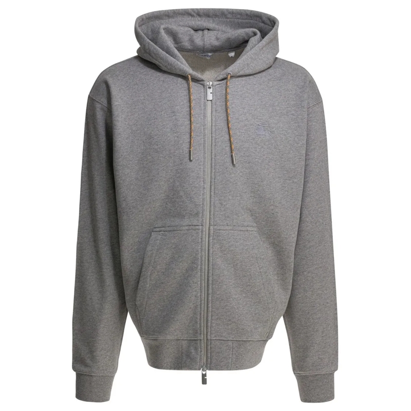 Burberry  "Check" Zipper Sweatshirt Grey