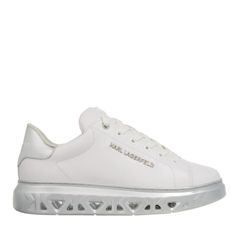 Karl Lagerfeld Low-Top-Sneaker Kapri Kite Lo Lace Lthr White Lthr W/Silver