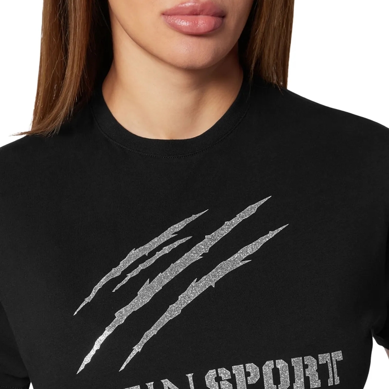 Plein Sport T-Shirt T-Shirt Rundhalsausschnitt Ss Scratch schwarz(Image 8)