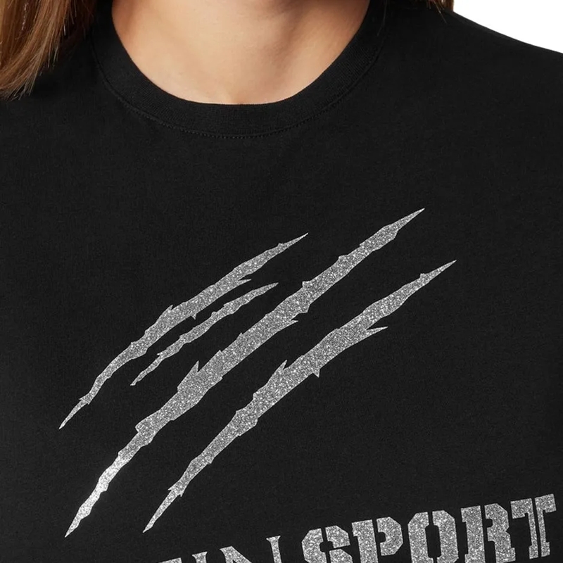 Plein Sport T-Shirt T-Shirt Rundhalsausschnitt Ss Scratch schwarz(Image 4)