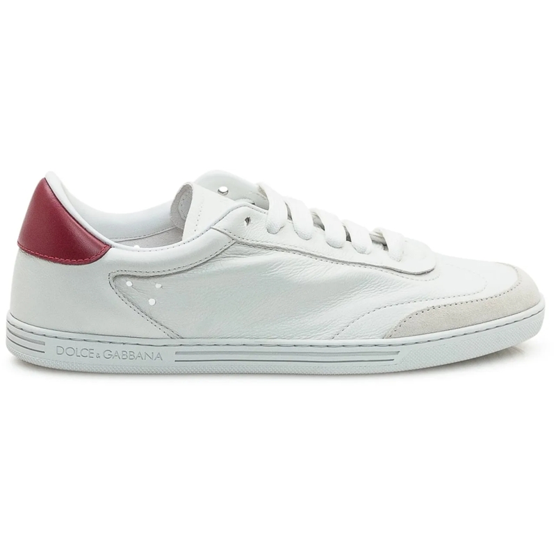 Dolce&Gabbana Low-Top-Sneaker Dolce & Gabbana Sneakers con Dettaglio Rosso weiß