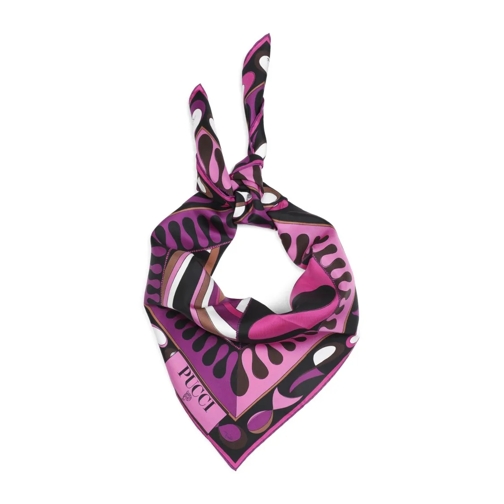 Pucci Leichter Schal Fuchsia Silk Scarf Pink