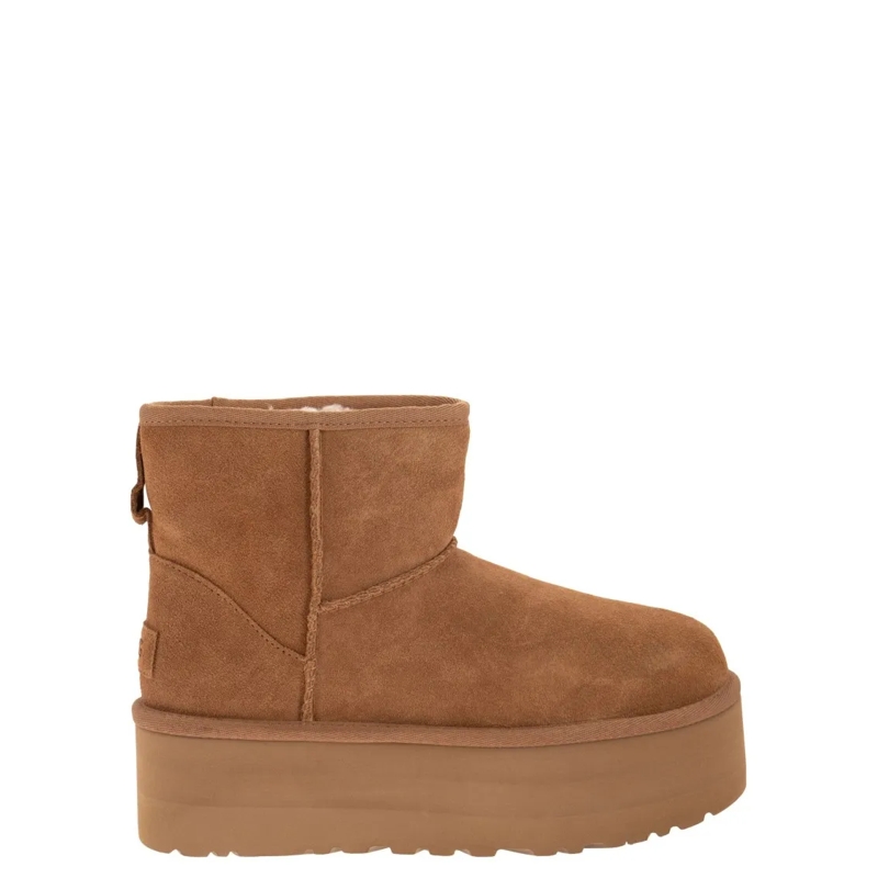 UGG Bottes Classic Mini Platform - Ankle Boot With Platform Brown