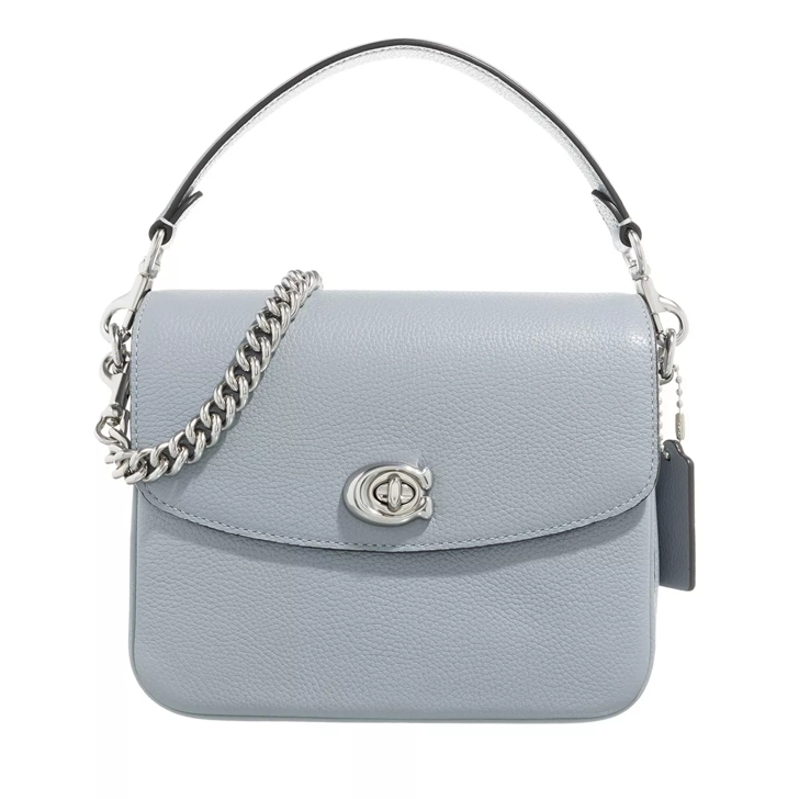 Coach Polished Pebbled Leather Cassie Crossbody 19 LH Grey