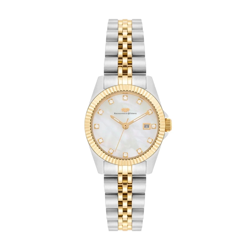 Rhodenwald & Söhne Automatikuhr Damen Armbanduhr Cassina Edelstahl silber