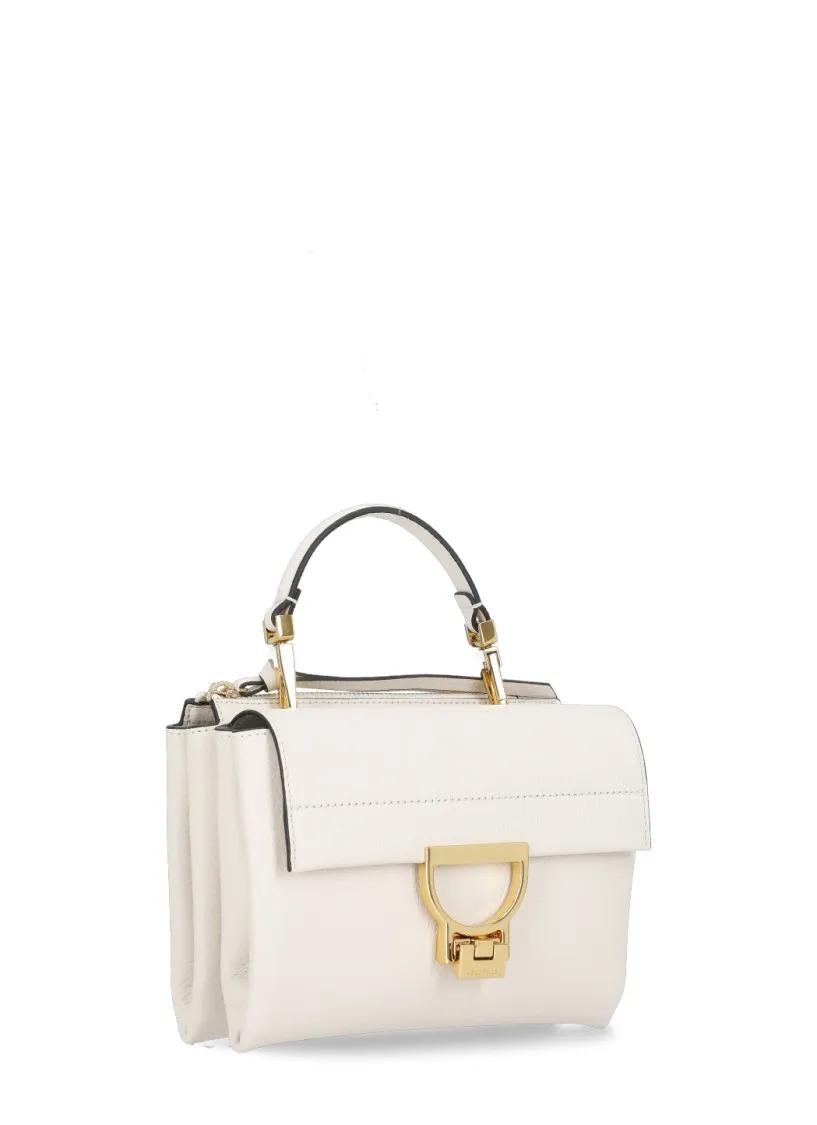 Coccinelle Witte Leren Handtas Lente Zomer Collectie White Dames