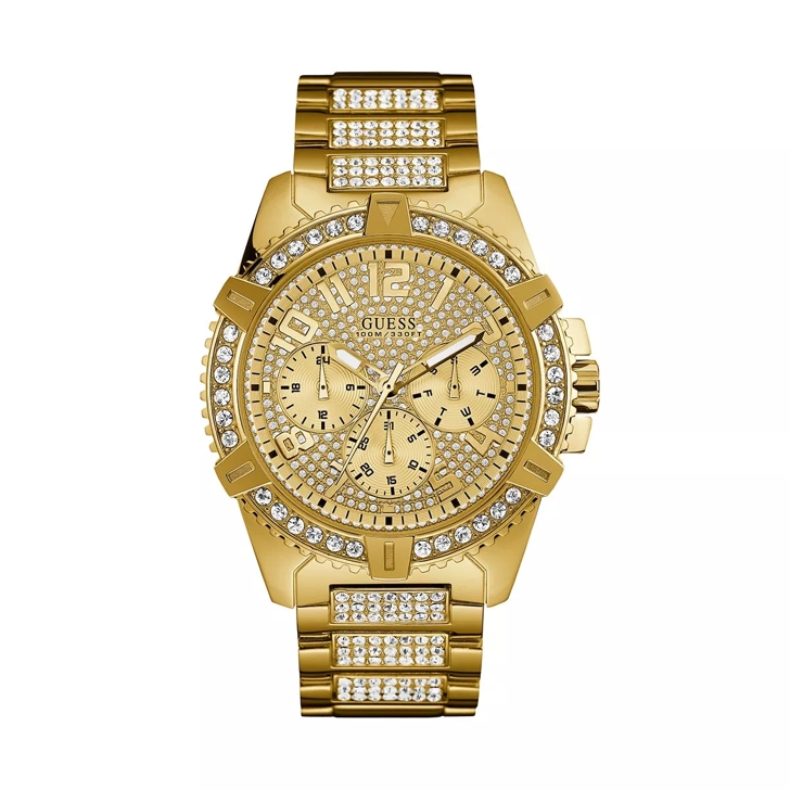 Guess Quartz Watch Frontier Gold Chronograph