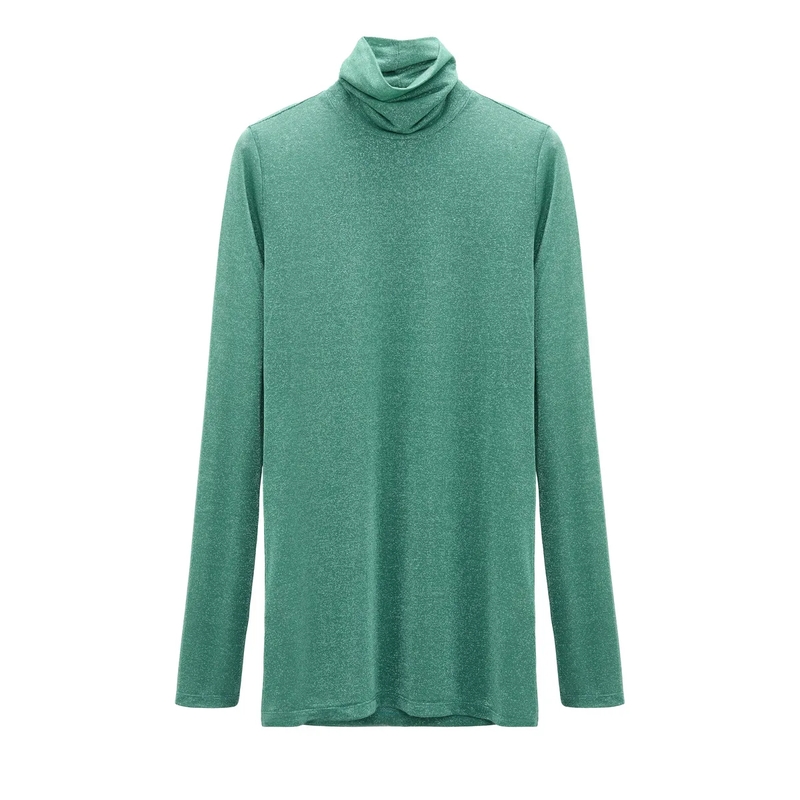Dorothee Schumacher Top SOFT SHIMMER shirt emerald