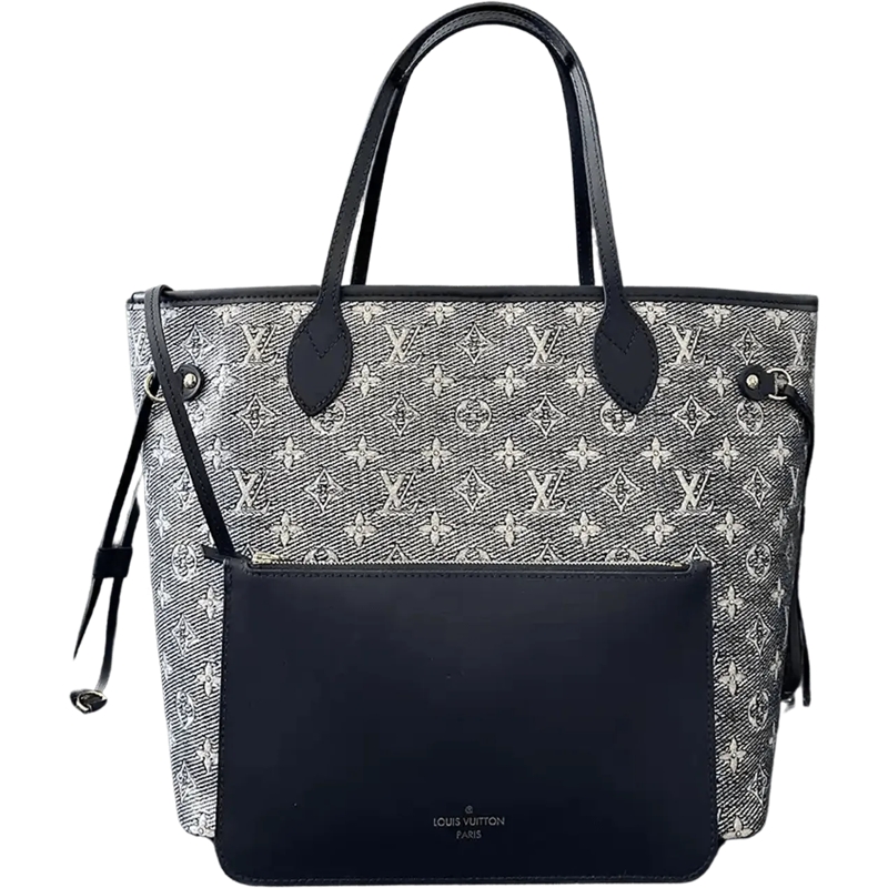Louis Vuitton Shopper Louis Vuitton Neverfull MM Monoglam dark blue M229 blau
