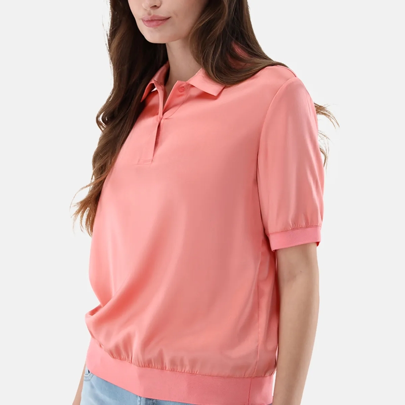 VAN LAACK Bluse Bluse Modern Fit Uni koralle (Image 4)