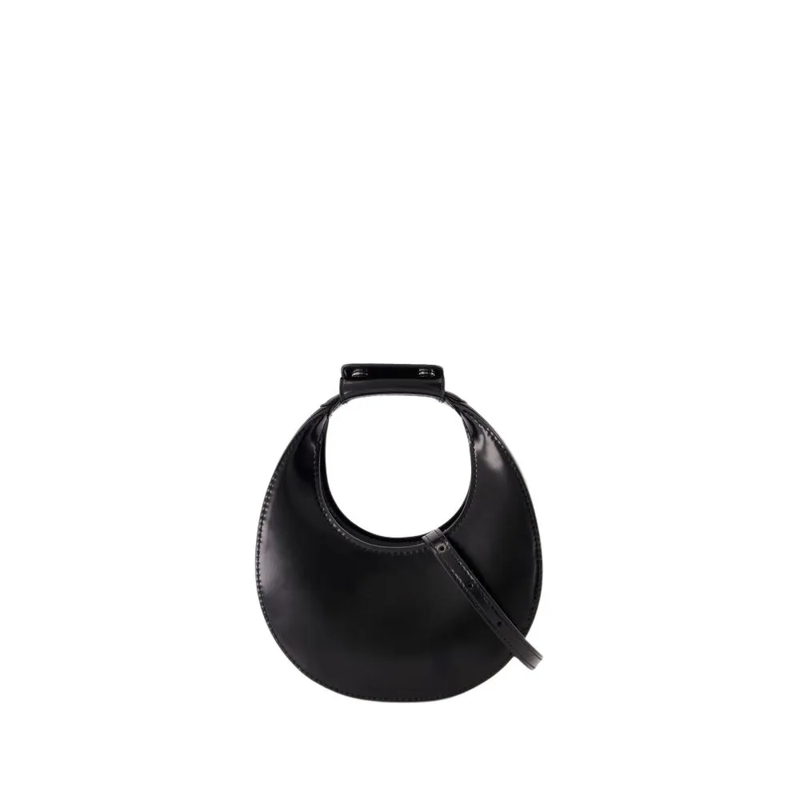 Staud Schultertasche Good Night Moon Bag - Leather - Black Black
