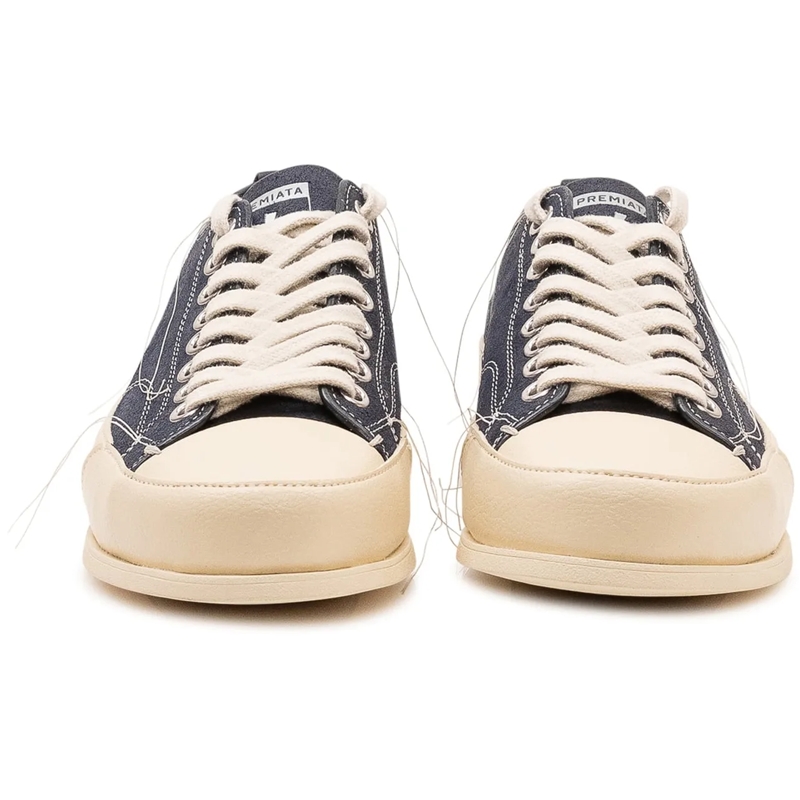 Premiata Low-Top-Sneaker Sneakers Vincent 015 con Lacci e Logo Laterale dunkelblau(Image 2)