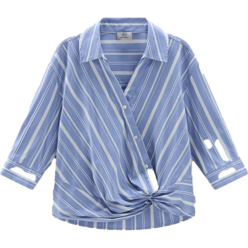 Woolrich Blusen Shirts Blue blau