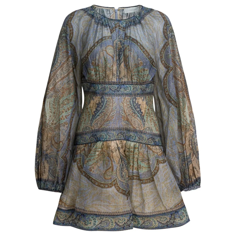 Zimmermann Minikleid "Wanderlust" Short Dress Multicolor