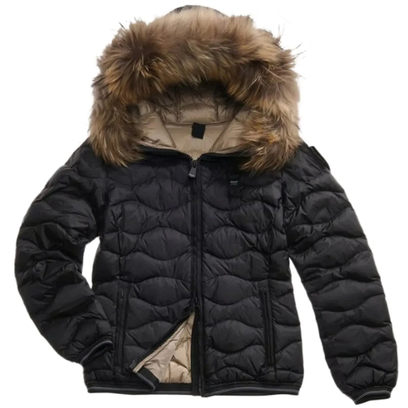 Blauer Übergangsjacke Coats Black schwarz