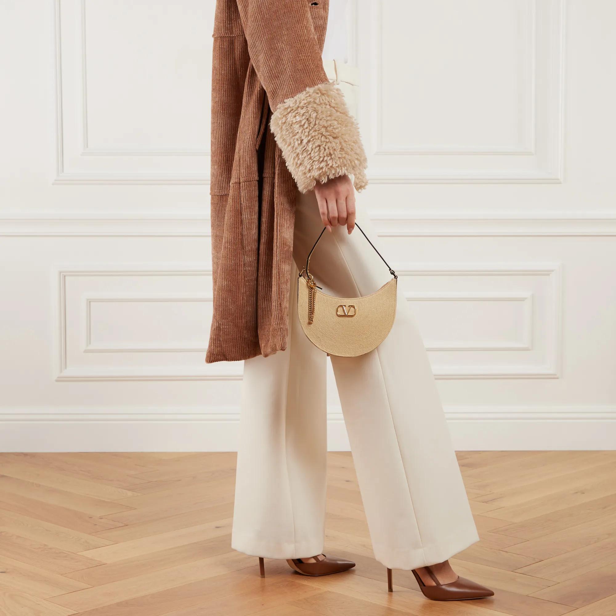 Valentino Garavani Crossbody bags Mini Hobo VLogo Signature in beige