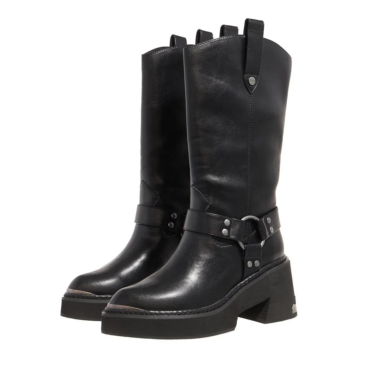 Buffalo Boots & Stiefeletten - Bull Biker Hi - Gr. 37 (EU) - in Schwarz - für Damen