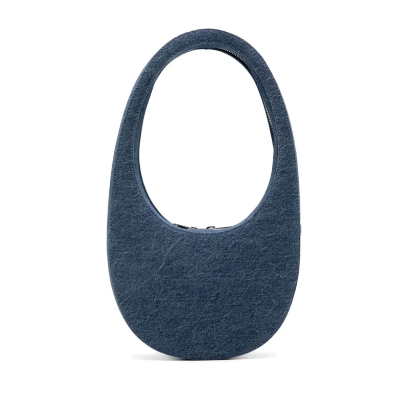 Coperni Schultertasche Medium Blue Denim Mini Bag Green