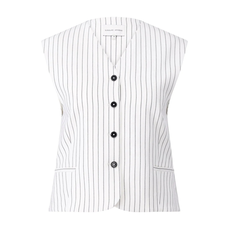 LouLou  Weste Vanua mit Nadelstreifen mehrfarbig