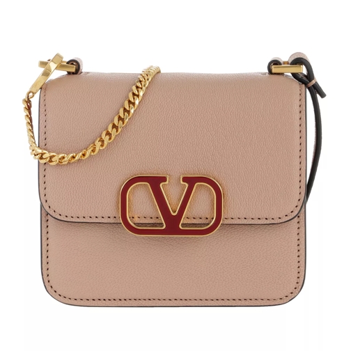 Valentino Garavani Mini Shoulder Bag Leather Rose Cannelle Crossbodytas