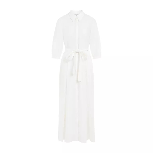 Gabriela Hearst Andy Ivory Virgin Wool Cashmere Long Dress White 