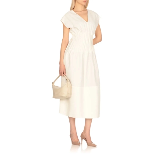 Fabiana Filippi Robes midi White Viscose And Linen Dress White (Image 2)