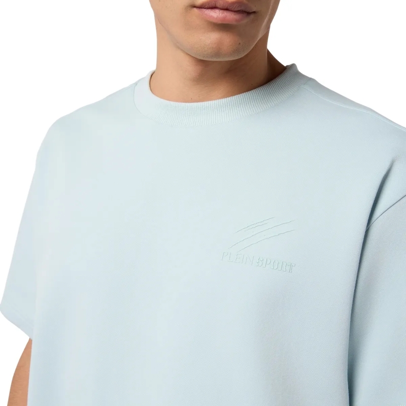 Plein Sport T-Shirt Pique Round Neck T-Shirt Icon hell-blau(Image 2)