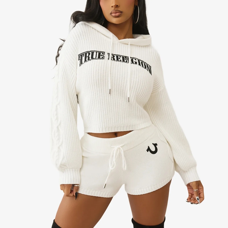 True Religion  Hoodie EMBROIDERY weiss(Image 6)