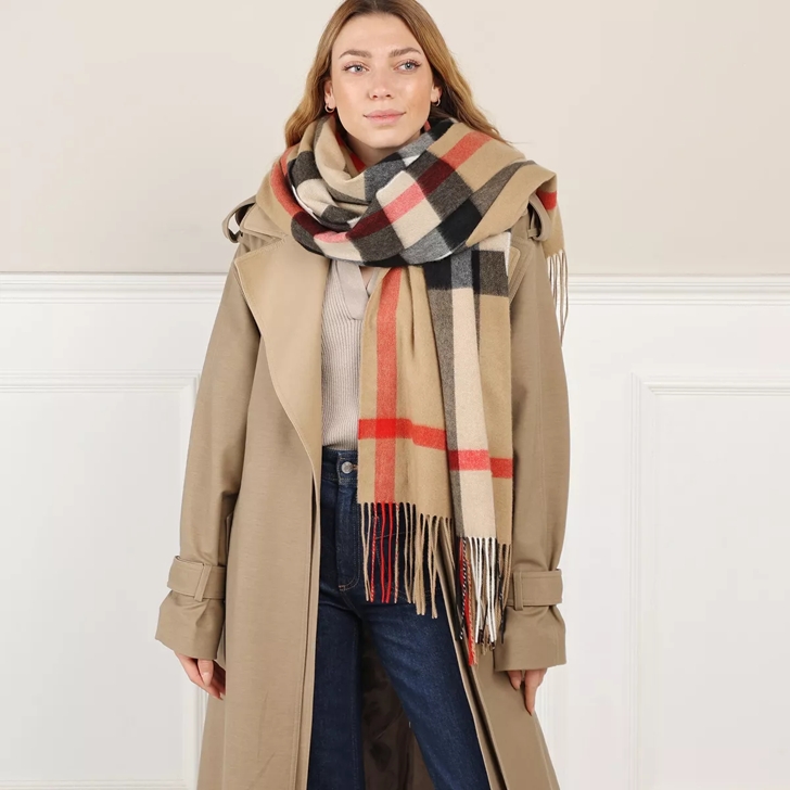 Half mega sale check burberry scarf