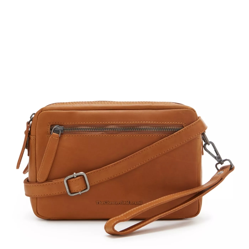 The Chesterfield Brand Crossbody Bag Tustin Umhängetasche Kognak